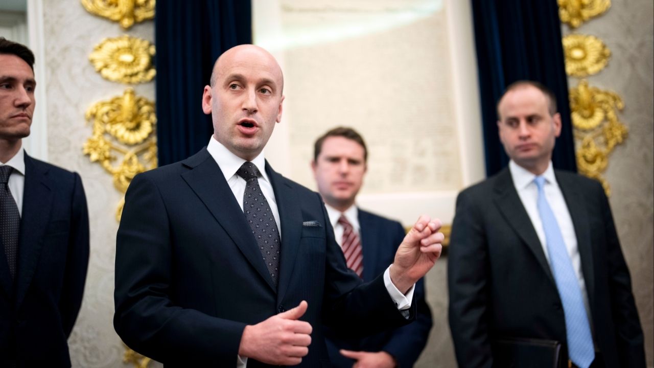 Stephen Miller, President Donald Trump’s immigration adviser, at the White House on March 16, 2026. Citing gridlock in Washington, Miller has encouraged Texas lawmakers to lead on conservative priorities. (Doug Mills/The New York Times)