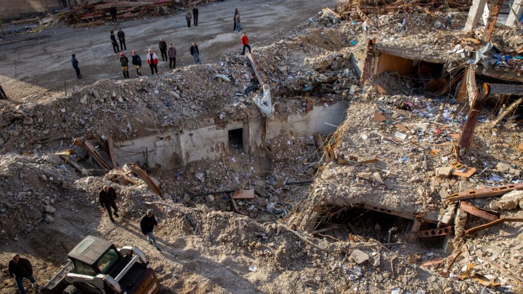 Image of the damage done by a U.S.-Israeli airstrike in Tehran