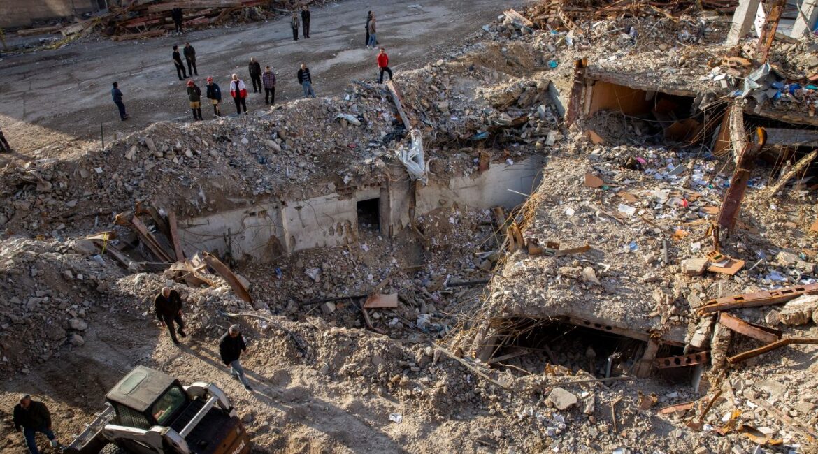 Image of the damage done by a U.S.-Israeli airstrike in Tehran