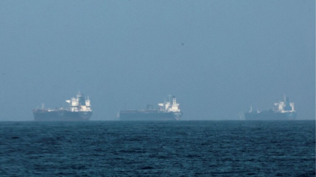 Tankers are seen off the coast of the Fujairah, as Iran vows to fire on ships transiting the Strait of Hormuz, amid the U.S.-Israel conflict with Iran, in Fujairah, United Arab Emirates, March 3, 2026. (Reuters File)