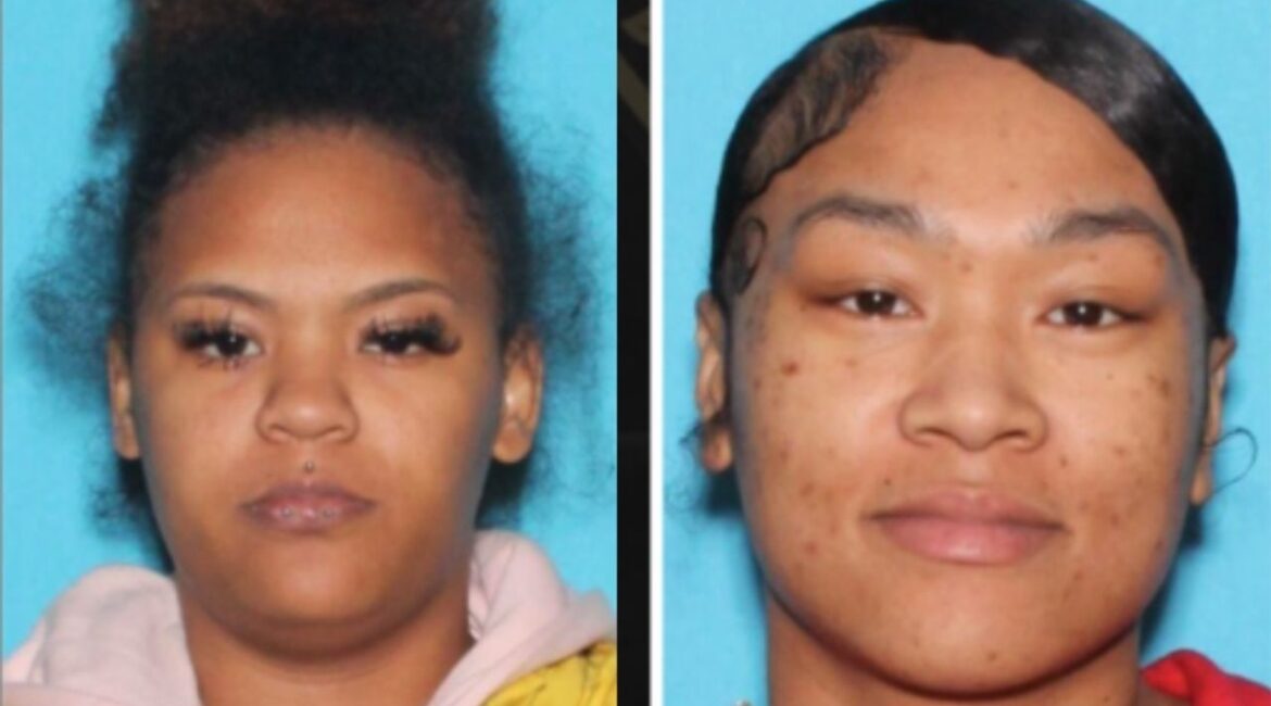 Teiah Fitzgerald (left), 25, and Mia Keobounleuang, 24, were arrested Thursday after Fresno police linked them to multiple retail thefts at stores across the city and recovered several thousand dollars in stolen property from their residence.