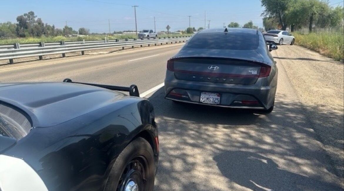 Three people, including a juvenile, were arrested Saturday, March 14, 2026, after allegedly robbing two victims at gunpoint in the Visalia Mall parking structure, with stolen clothing and a “ghost gun” recovered by police. (Visalia PD)