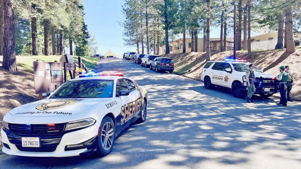 Two El Dorado County deputies were shot Thursday in Camino while responding to a report of gunfire, and all victims, including the suspect and a PG&E worker, were hospitalized with non-life-threatening injuries. (Tulare County SO)