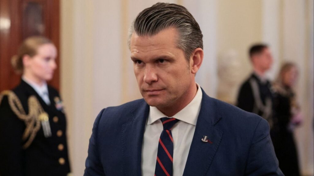 U.S. Secretary of Defense Pete Hegseth looks on ahead of a Medal of Honor ceremony at the White House in Washington, D.C., U.S., March 2, 2026. (Reuters/Jonathan Ernst)
