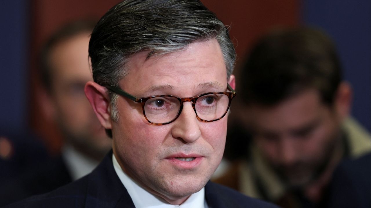 U.S. Speaker of the House Mike Johnson (R-LA) speaks with the media on the day of classified briefings for the U.S. Senate and House of Representatives on the situation in Iran, on Capitol Hill in Washington, D.C., U.S., March 3, 2026. (reuters/Kylie Cooper)
