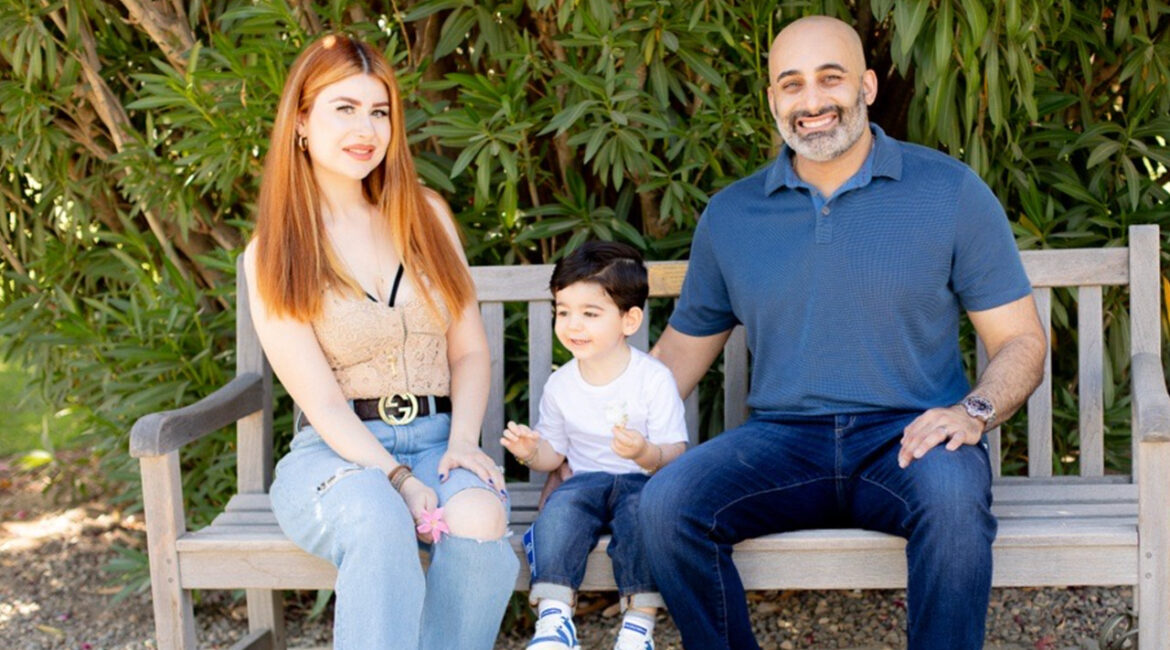 Image of Psalm Behpoor and his family