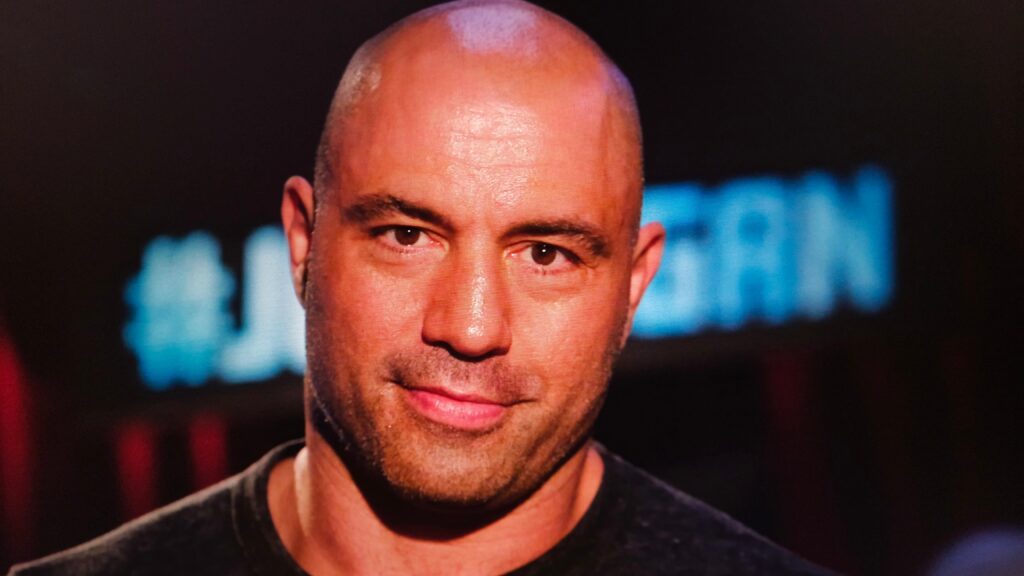 Closeup portrait of podcaster Joe Rogan