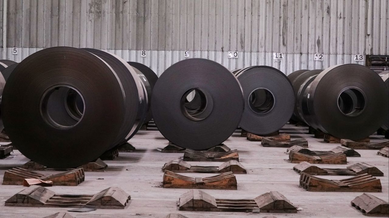 A general view of the interior of a Nucor steel factory in Blytheville, Arkansas, U.S., March 28, 2025. (Reuters/Karen Pulfer Focht)