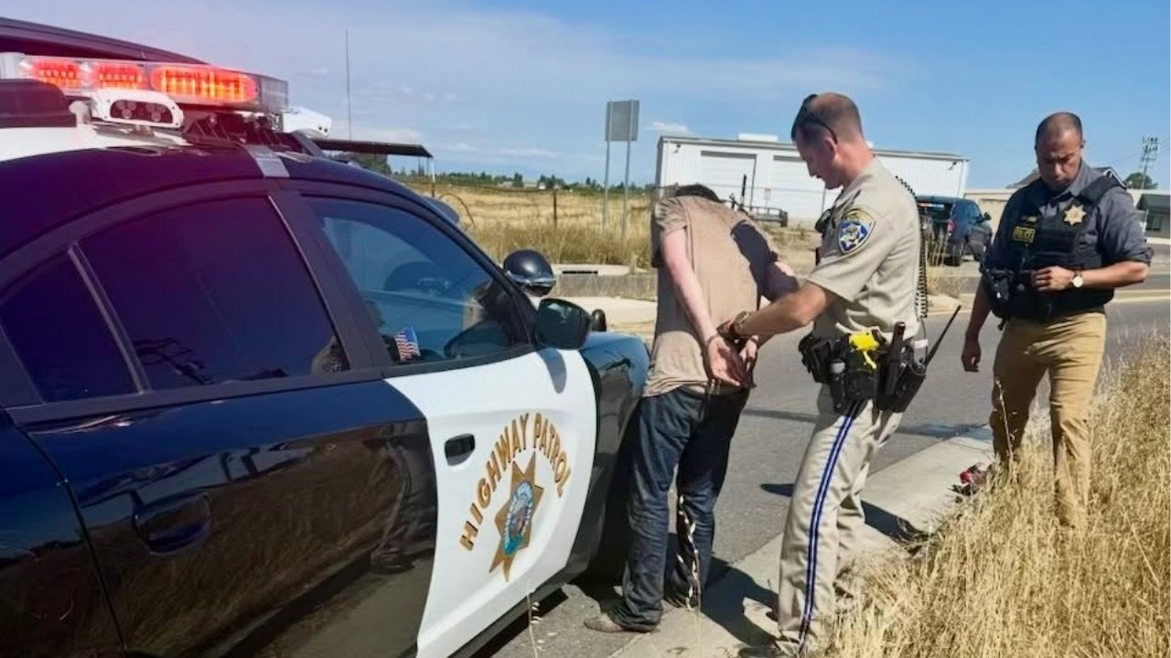 Speeding Motorcyclist Crashes, Flees CHP by Hiding in Canal in Merced County