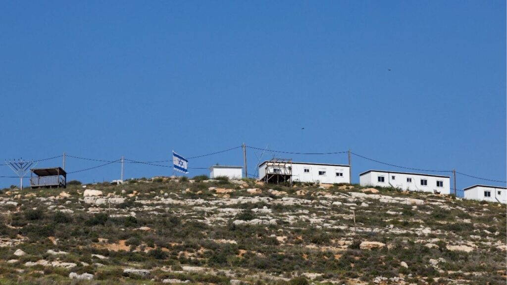 A new Israeli settlement near Nablus, in the Israeli-occupied West Bank, April 9, 2026. (Reuters/Mohammed Torokman)