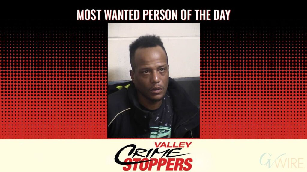 Bryon Holmes is Valley Crime Stoppers' Most Wanted Person of the Day for April 29, 2026. (Valley Crimes Stoppers)
