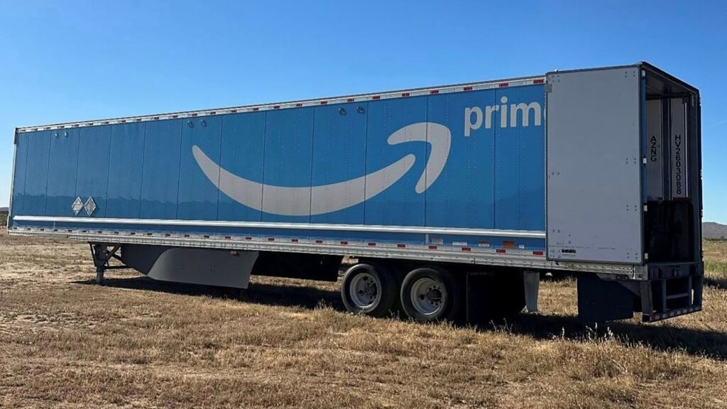 Image of an Amazon Prime package trailer