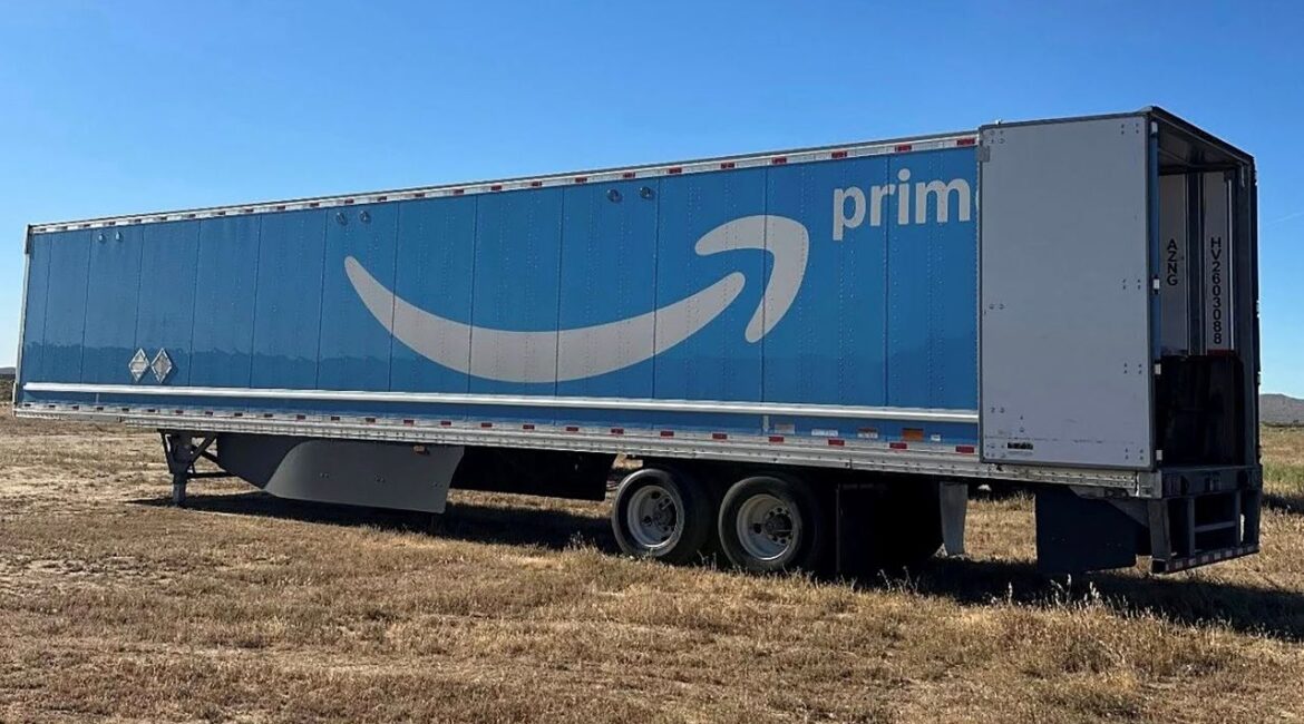 Image of an Amazon Prime package trailer