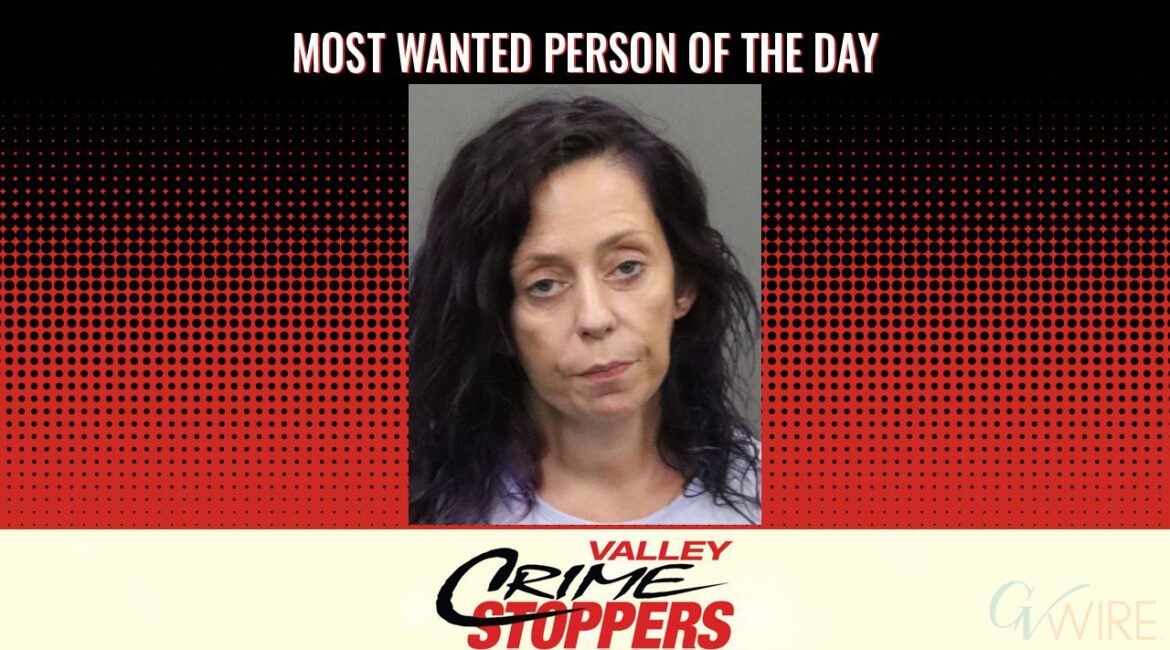 Cheryl Lynn Davis is Valley Crime Stoppers' Most Wanted Person of the Day for April 6, 2026. (Valley Crimes Stoppers)