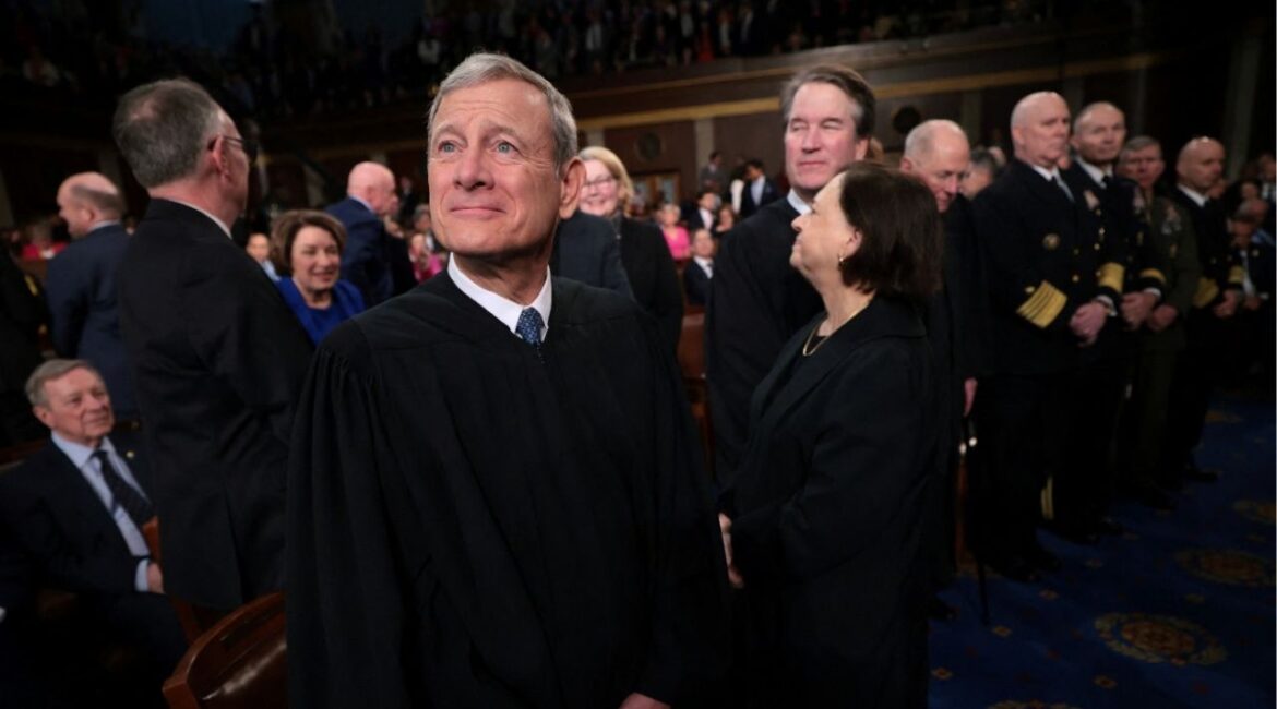 Chief Justice of the Supreme Court John Roberts attends U.S. President Donald Trump's address to a joint session of Congress at the U.S. Capitol on March 4, 2025 in Washington, DC. (Win McNamee/Pool via Reuters)