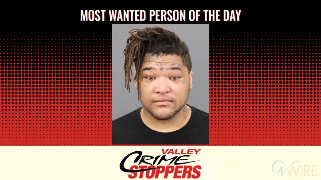 Edward Malik Rhoades is Valley Crime Stoppers' Most Wanted Person of the Day for April 3, 2026. (Valley Crimes Stoppers)