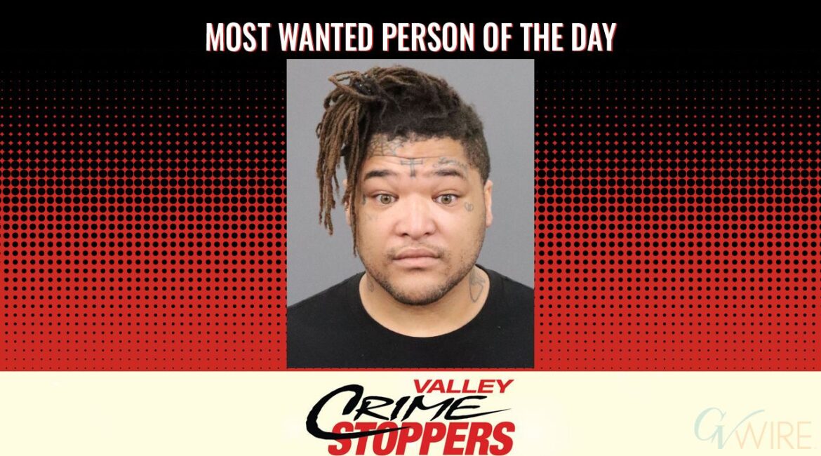 Edward Malik Rhoades is Valley Crime Stoppers' Most Wanted Person of the Day for April 3, 2026. (Valley Crimes Stoppers)