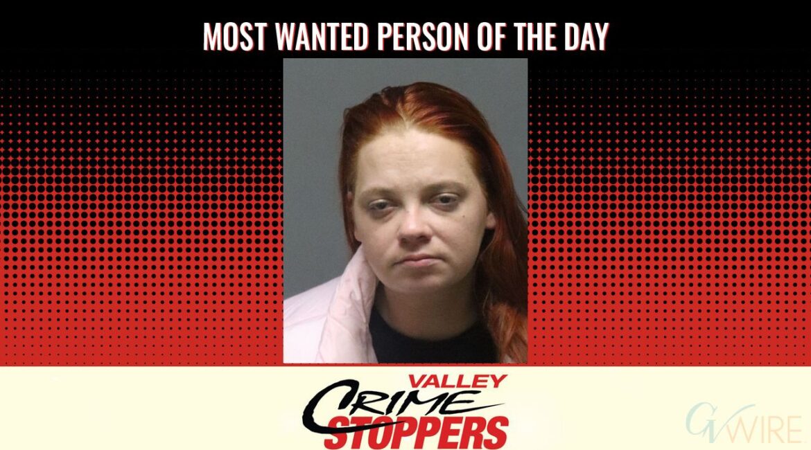 Emily Erika Speer is Valley Crime Stoppers' Most Wanted Person of the Day for April 23, 2026. (Valley Crimes Stoppers)