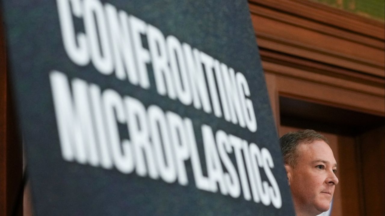 Environmental Protection Agency (EPA) Administrator Lee Zeldin looks on during an announcement on microplastics at the EPA headquarters in Washington, D.C., U.S., April 2, 2026. (Reuters/Ken Cedeno)