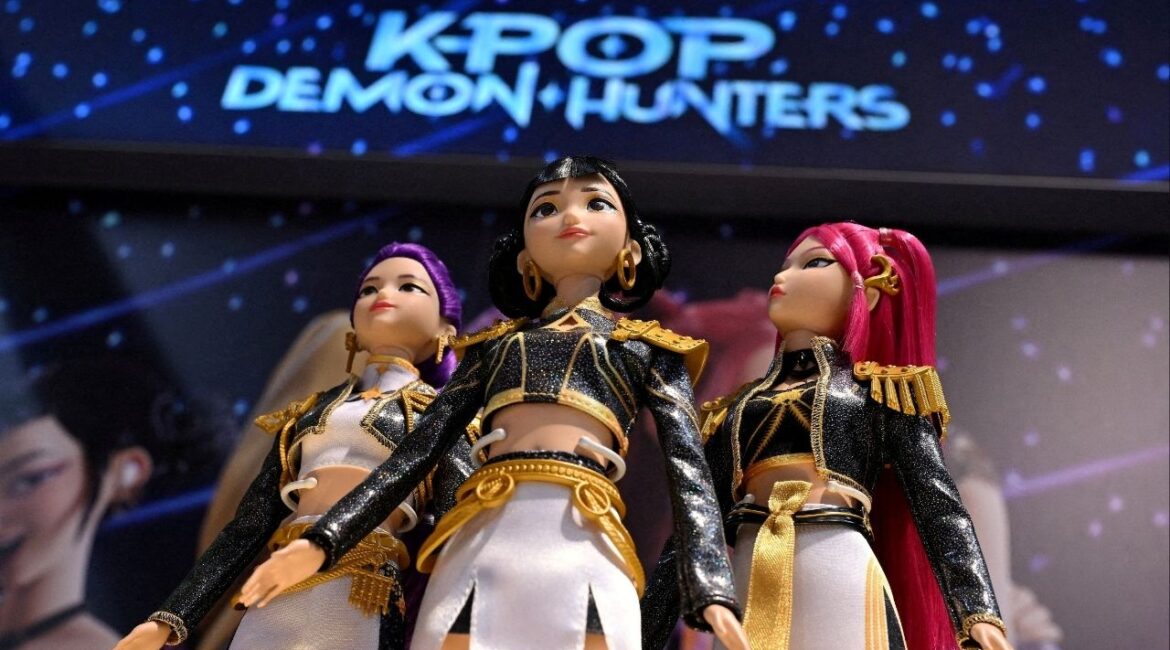 Figures from the "KPop Demon Hunters" toy series are on display at Mattel's booth at the Nuremberg Toy Fair in Nuremberg, Germany, January 26, 2026. (Reuters File)