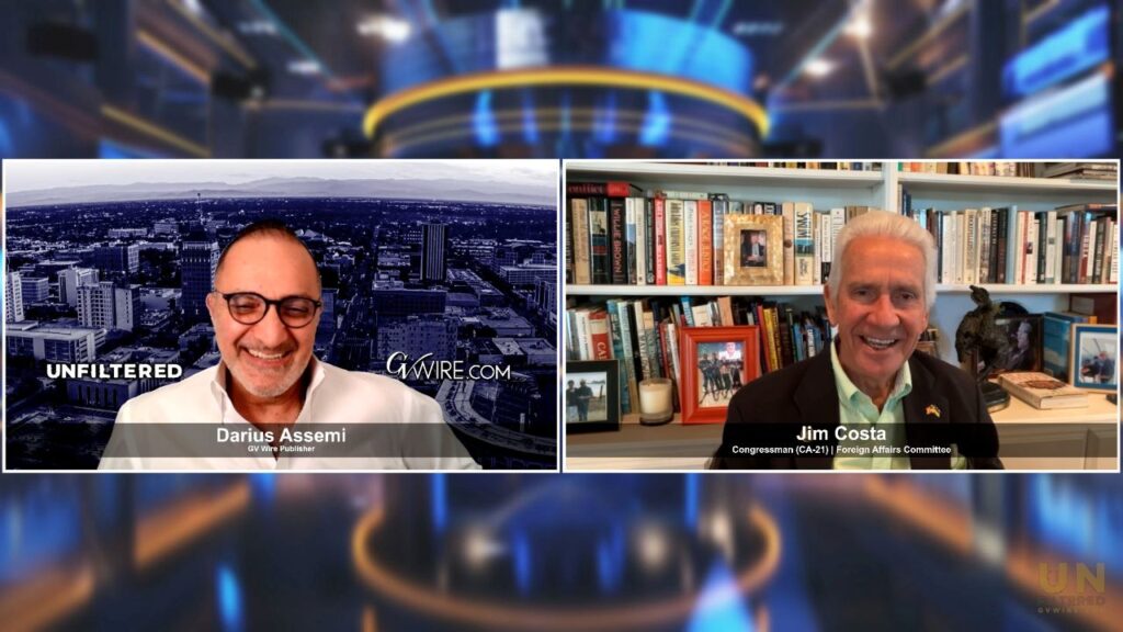 GV Wire Publisher Darius Assemi interviews Rep. Jim Costa (D-Fresno) about rising energy costs and the economic harm to Americans. (GV Wire Video/Eric Martinez)