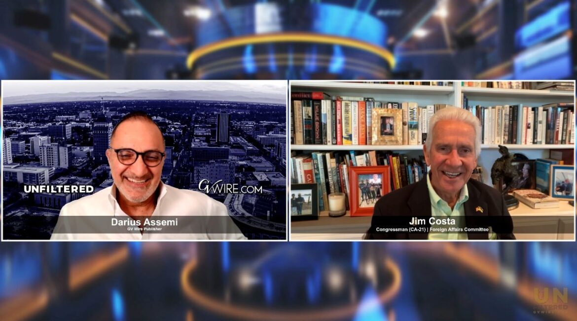 GV Wire Publisher Darius Assemi interviews Rep. Jim Costa (D-Fresno) about rising energy costs and the economic harm to Americans. (GV Wire Video/Eric Martinez)