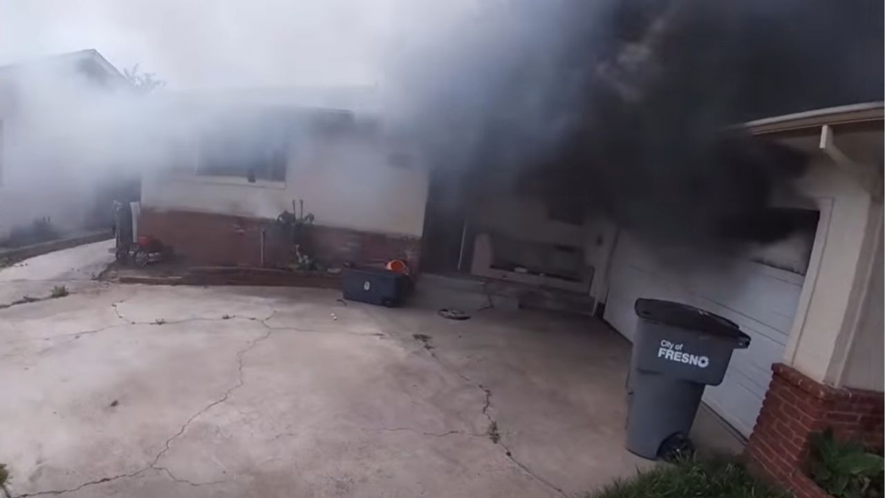 Fresno Firefighter Injured in House Fire Battle, Kittens Rescued