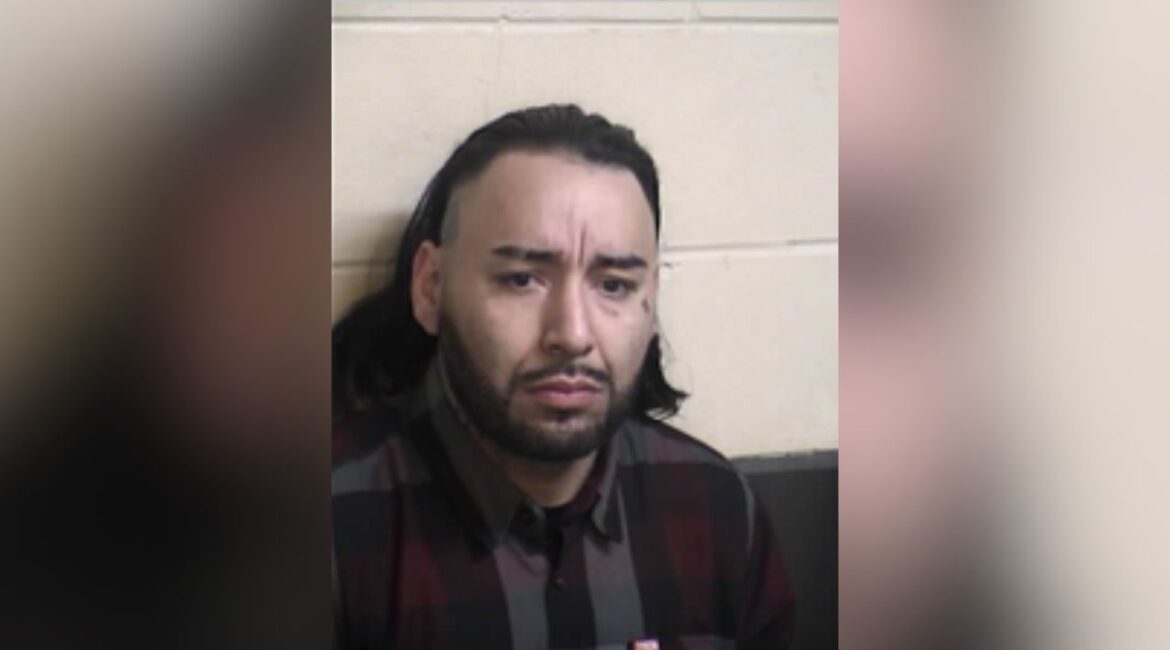Fresno police arrested Jesus Torres, 34, after finding live ammunition in a replica firearm during a probation check on Wednesday, April 1, 2026. (Fresno PD)