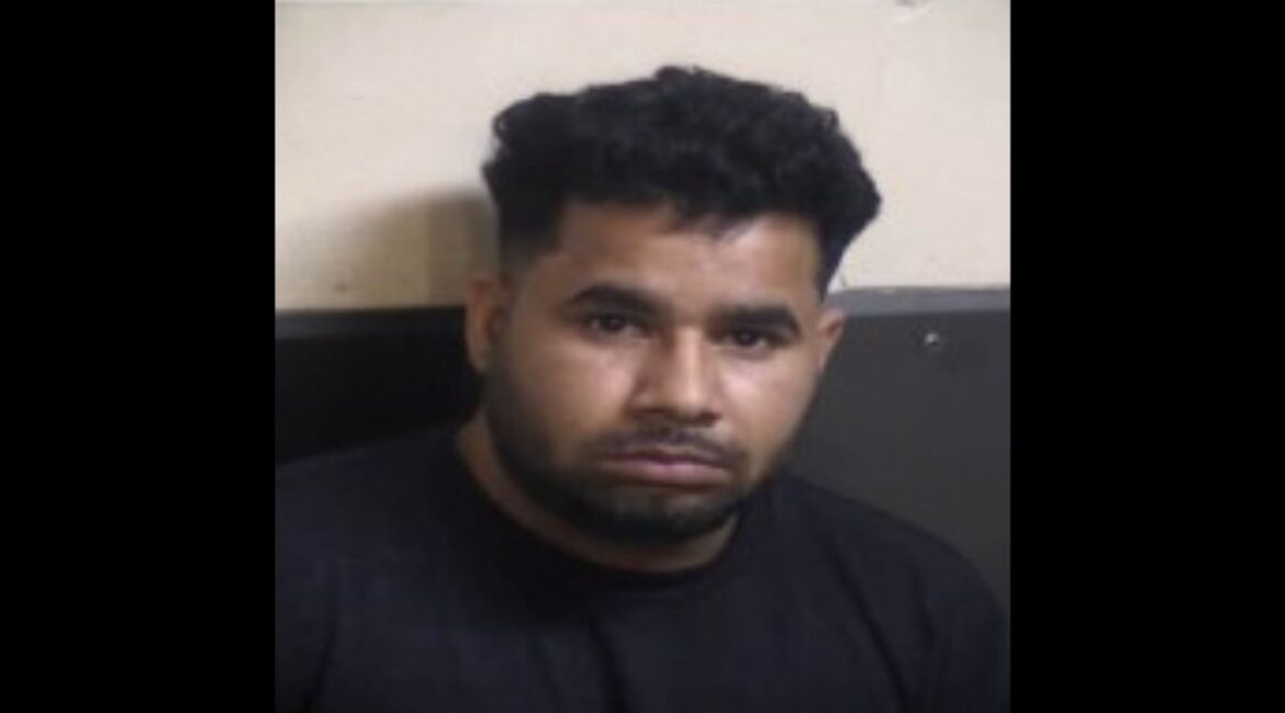 Fresno police said a suspect, identified as Aman Kumar, was arrested after allegedly driving into a bike lane to pass stopped traffic and striking a 4-year-old child on Tuesday, April 28, 2026. (Fresno PD)