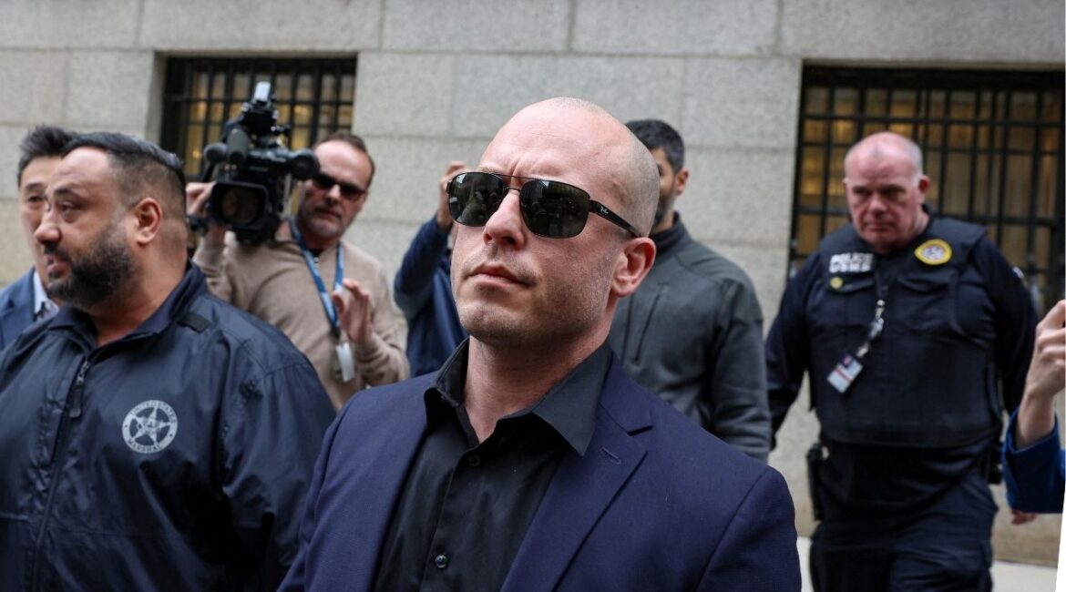 Gannon Van Dyke, a U.S. Army soldier accused of using classified information to place bets on Nicolas Maduro's ouster as Venezuelan president, at the Manhattan Federal Courthouse following his court appearance, in New York City, U.S., April 28, 2026. (Reuters/Brendan McDermid)