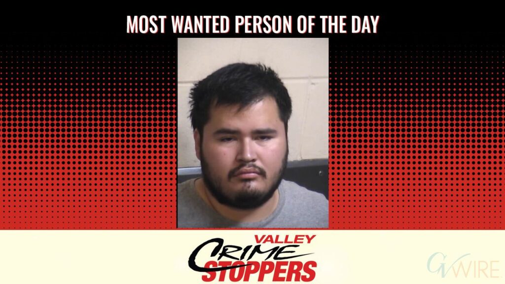 Gregory Gutierrez Rufino Fannon is Valley Crime Stoppers' Most Wanted Person of the Day for April 17, 2026. (Valley Crimes Stoppers)