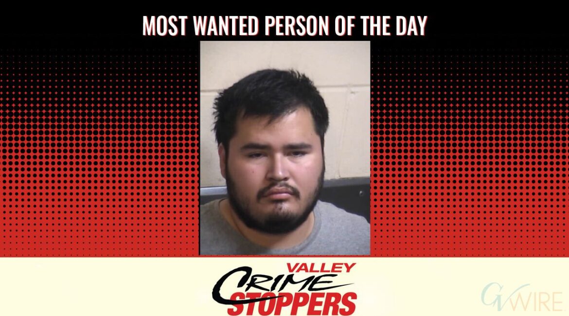 Gregory Gutierrez Rufino Fannon is Valley Crime Stoppers' Most Wanted Person of the Day for April 17, 2026. (Valley Crimes Stoppers)