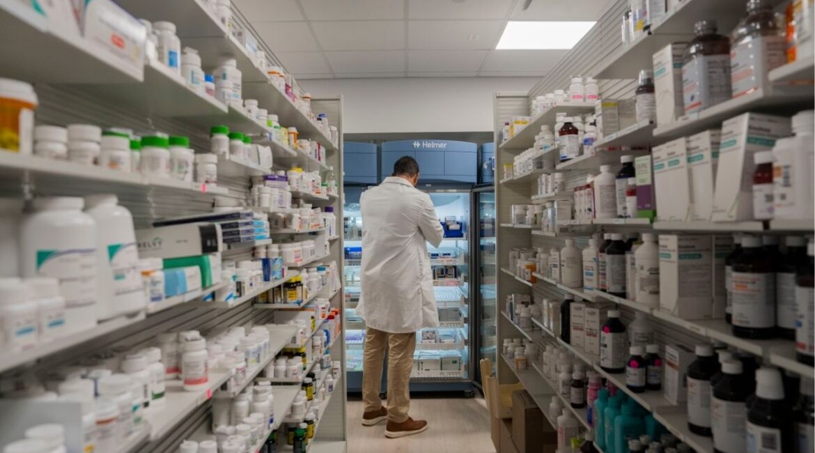 Inside the pharmacy at a hospital in Newark, N.J., Oct. 16, 2025. A single batch of the widely prescribed anti-anxiety drug Xanax has been recalled, according to the Food and Drug Administration. (Hiroko Masuike/The New York Times)