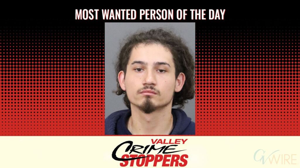 Isaiah Marcus Alcazar is Valley Crime Stoppers' Most Wanted Person of the Day for April 9, 2026. (Valley Crimes Stoppers)