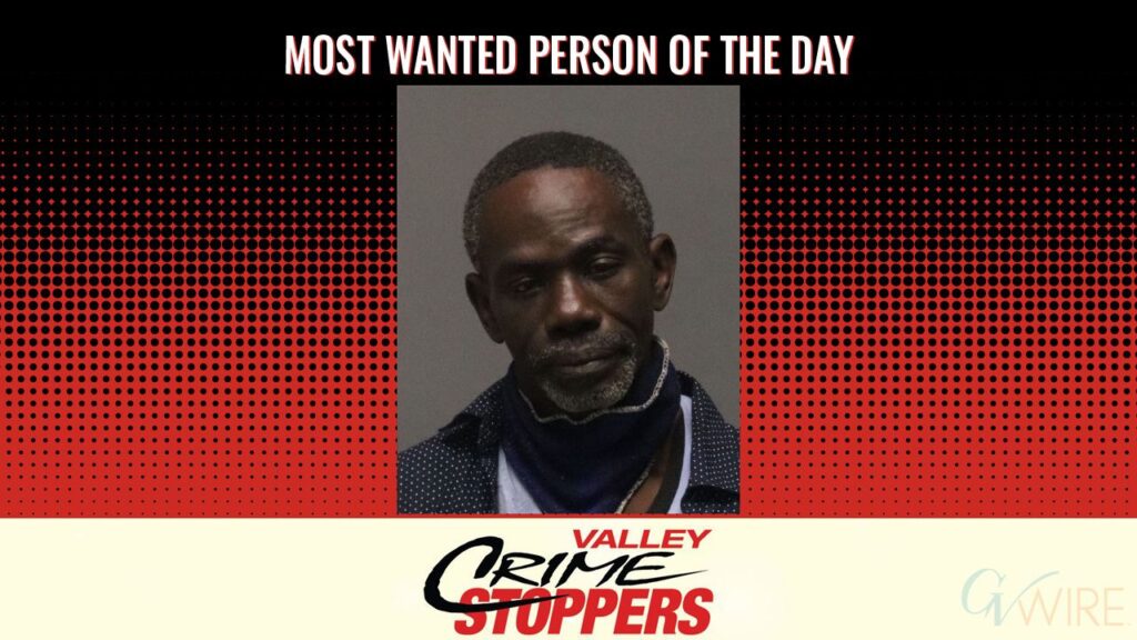 Jonathan Royce Ferguson is Valley Crime Stoppers' Most Wanted Person of the Day for April 16, 2026. (Valley Crimes Stoppers)