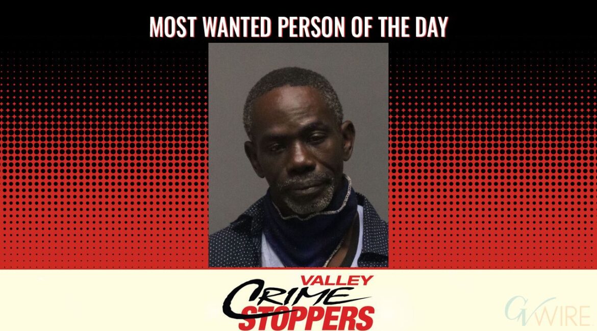 Jonathan Royce Ferguson is Valley Crime Stoppers' Most Wanted Person of the Day for April 16, 2026. (Valley Crimes Stoppers)