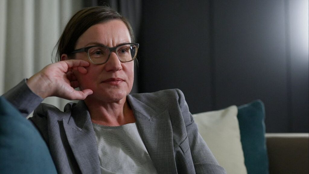 President of the International Committee of the Red Cross (ICRC) Mirjana Spoljaric speaks during an interview with Reuters in Riyadh, Saudi Arabia, November 1, 2025. (Reuters File)