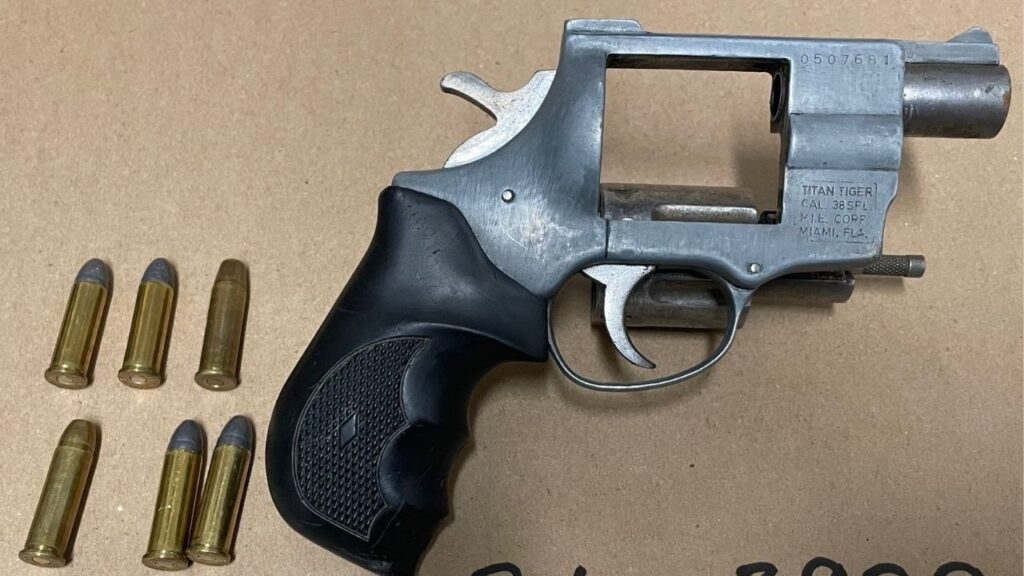 Sanger police arrested a suspected Bulldog Gang member on DUI and weapons charges after finding a loaded handgun during a traffic stop on Monday, April 6, 2026. (Sanger PD)