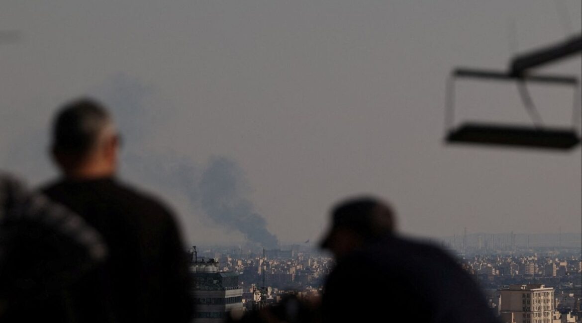 Smoke rises following a strike, amid the U.S.-Israeli conflict with Iran, in Tehran, Iran, April 1, 2026. (Majid Asgaripour/WANA (West Asia News Agency) via Reuters)