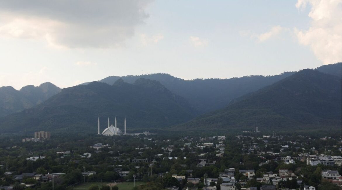 The Faisal Masjid, as Pakistan gears up to host the U.S. and Iran for peace talks, in Islamabad, Pakistan April 9, 2026. (Reuters/Akhtar Soomro)