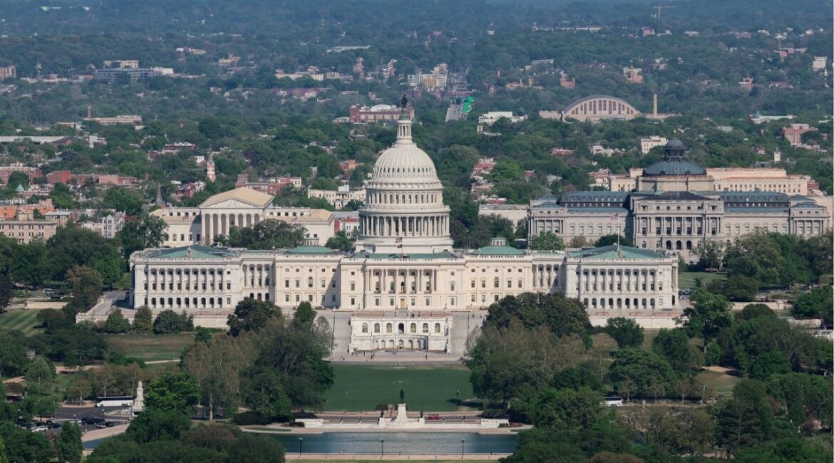 The U.S. Capitol Building and Library of Congress in Washington, D.C., U.S., April 16, 2026. (Reuters/Kylie Cooper)