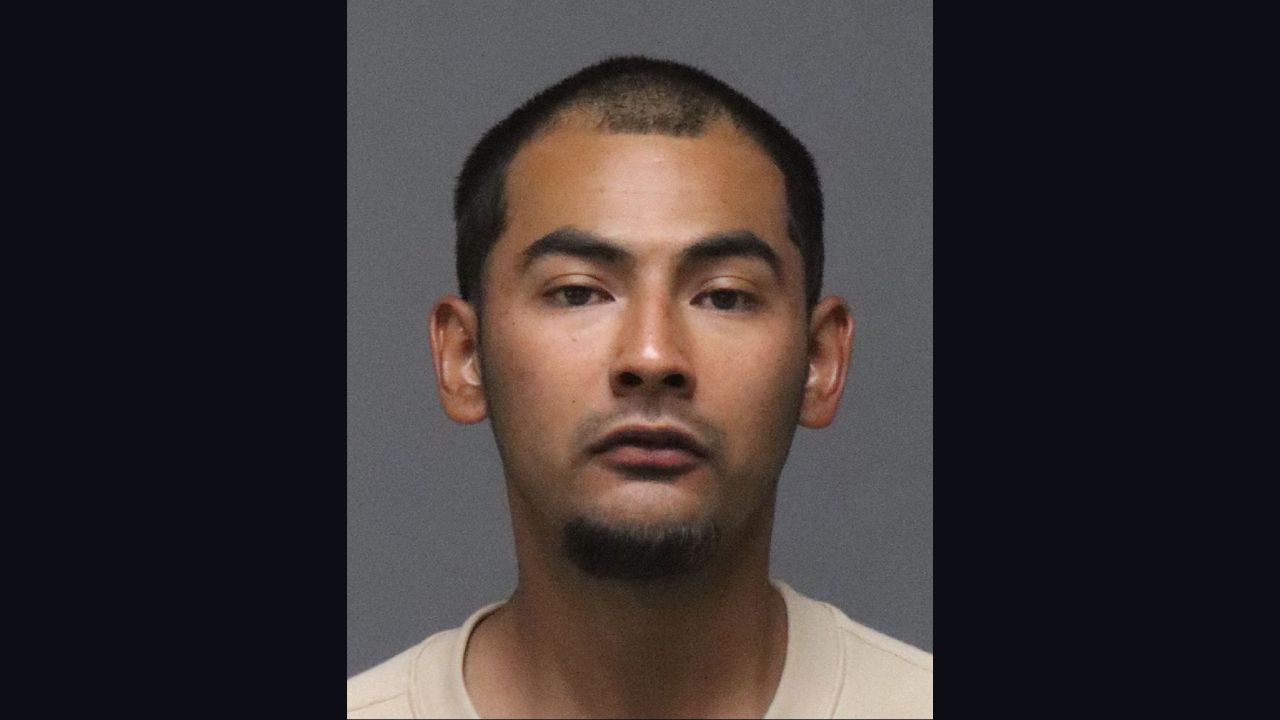 Timothy Seth Chavez, 22, turned himself in Monday night after a morning crash at McKinley Avenue and Freeway 41 in Fresno killed two people, and he was booked on multiple felony charges including gross vehicular manslaughter and hit and run. (Fresno PD)