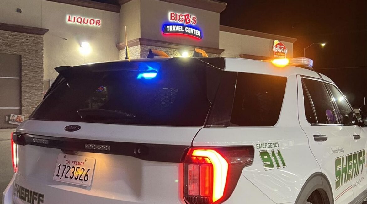 Tulare County authorities are investigating an armed robbery at a Delano travel center where a man with a gun demanded money and fled with cash early Thursday, April 23, 2026, morning. (Tulare County SO)