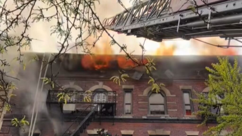 Two people were killed and 11 others injured when a fast-moving fire spread through a five-story Bronx building, drawing more than 250 FDNY and EMS personnel on Tuesday, April 22, 2026. (NYFD)