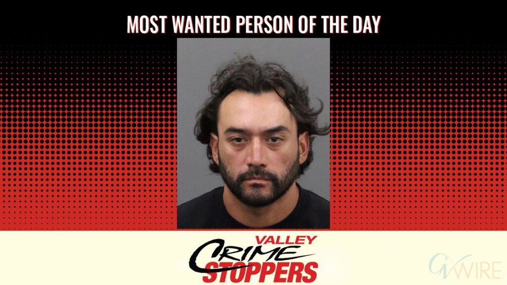Valentin Isac Uribe is Valley Crime Stoppers' Most Wanted Person of the Day for April 21, 2026. (Valley Crimes Stoppers)