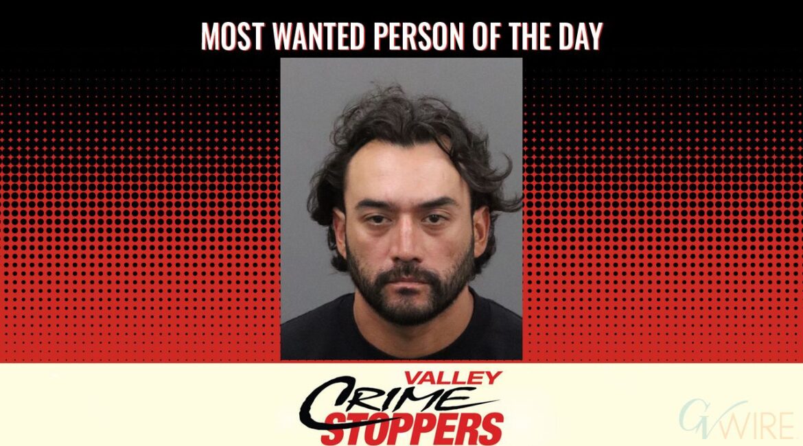 Valentin Isac Uribe is Valley Crime Stoppers' Most Wanted Person of the Day for April 21, 2026. (Valley Crimes Stoppers)
