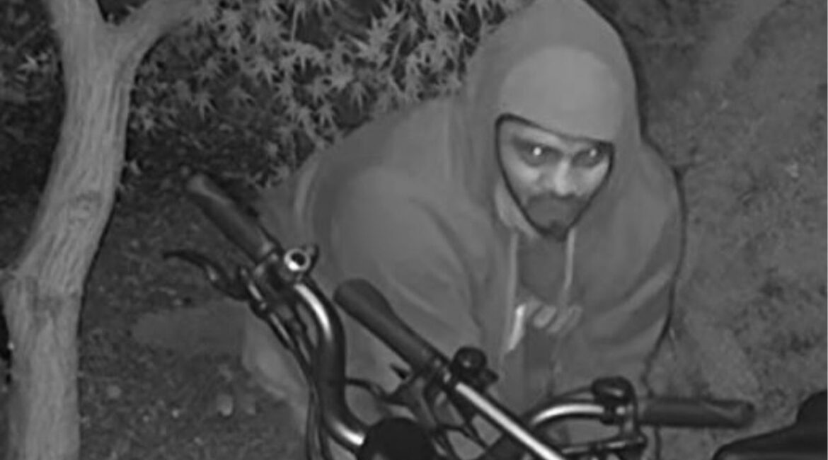 Visalia police are asking for help identifying two suspects caught on video allegedly cutting a lock and stealing two electric bikes worth about $7,000 from West Green Acres early April 5, 2026. (Visalia PD)