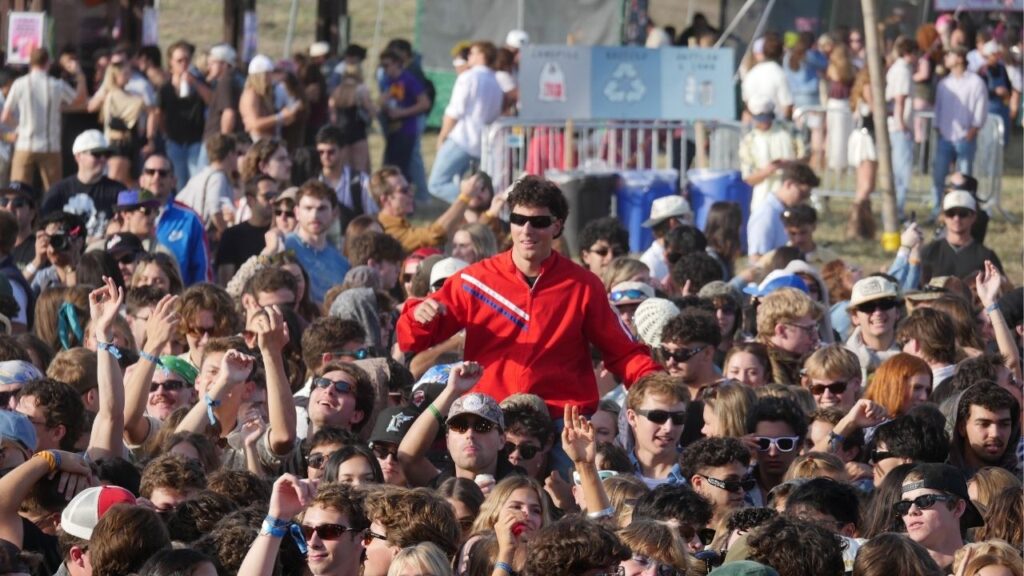 A crowd begins to form at the Shabang festival on May 2, 2026. (Anthony W. Haddad)