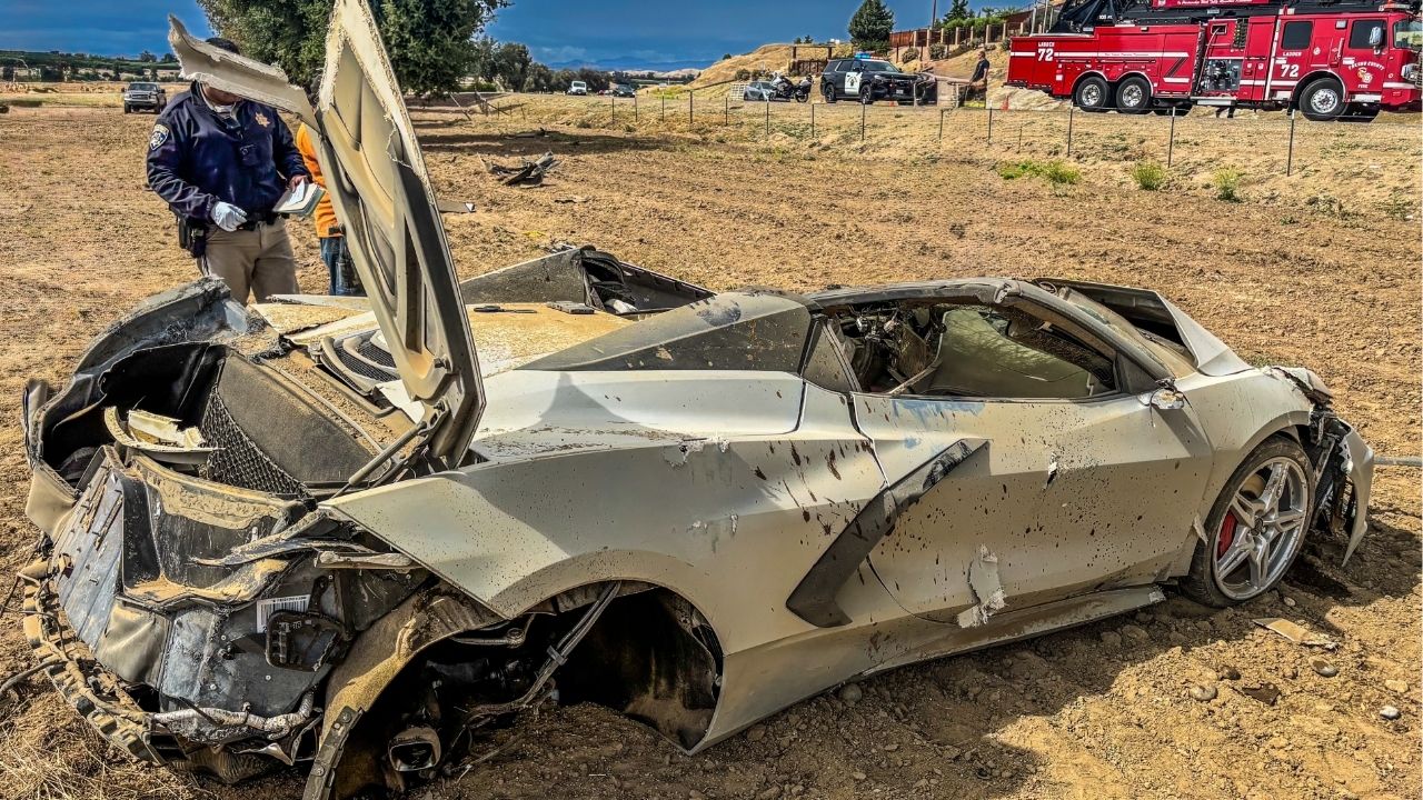 A driver was seriously injured in Fresno after a speeding vehicle lost control, slid hundreds of feet and overturned, according to the California Highway Patrol. (CHP)