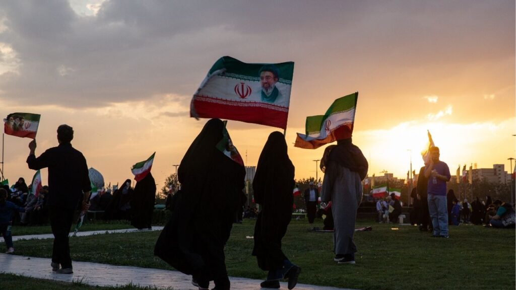 A government-organized march to show support for Mojtaba Khamenei, Irans’ new supreme leader, in Tehran, on Wednesday, April 29, 2026. Iran’s state news agency reported on Friday that it had sent its latest proposal in negotiations to end the war with the United States. (Arash Khamooshi/The New York Times)